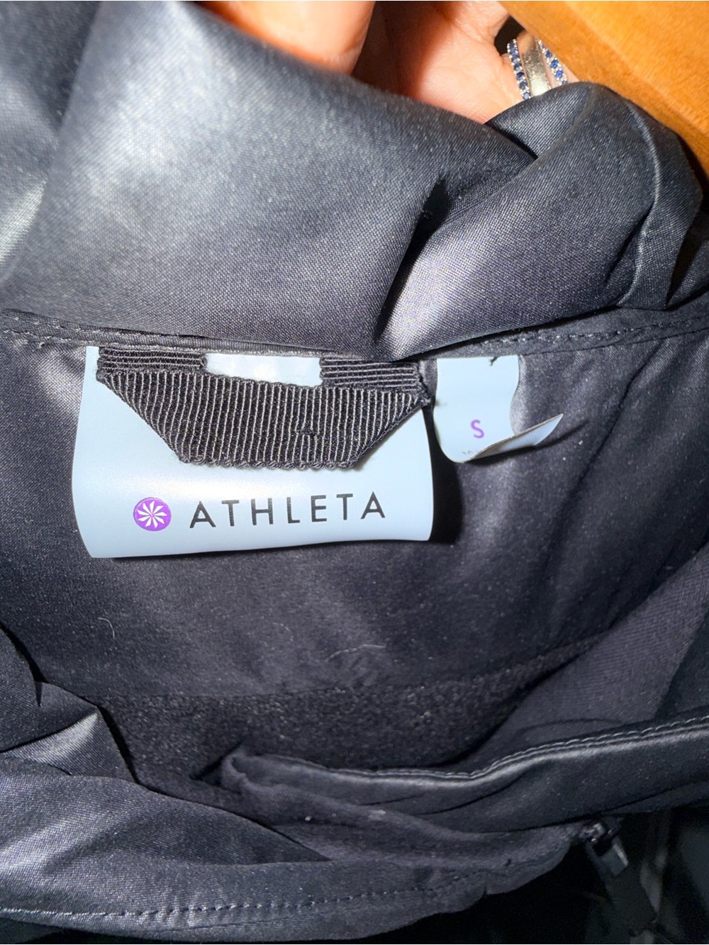 Athleta Down to Town Goose Feather Sweatshirt Jacket Sz. SMALL #0075 - Picture 4 of 7